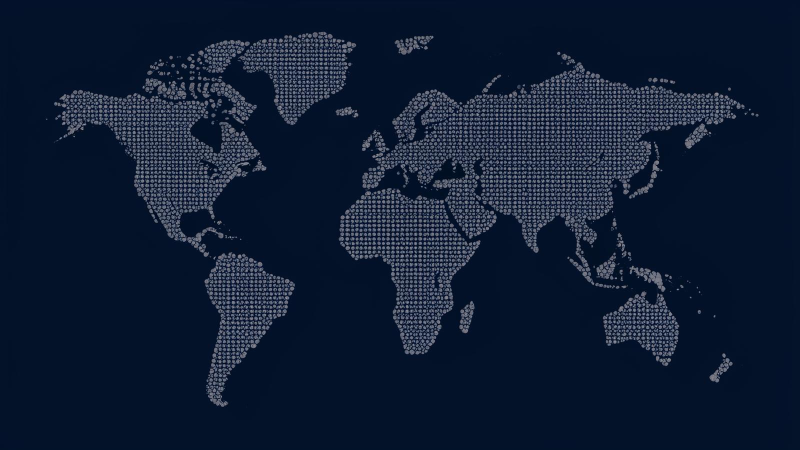 World map showing previous Taival Leadership projects